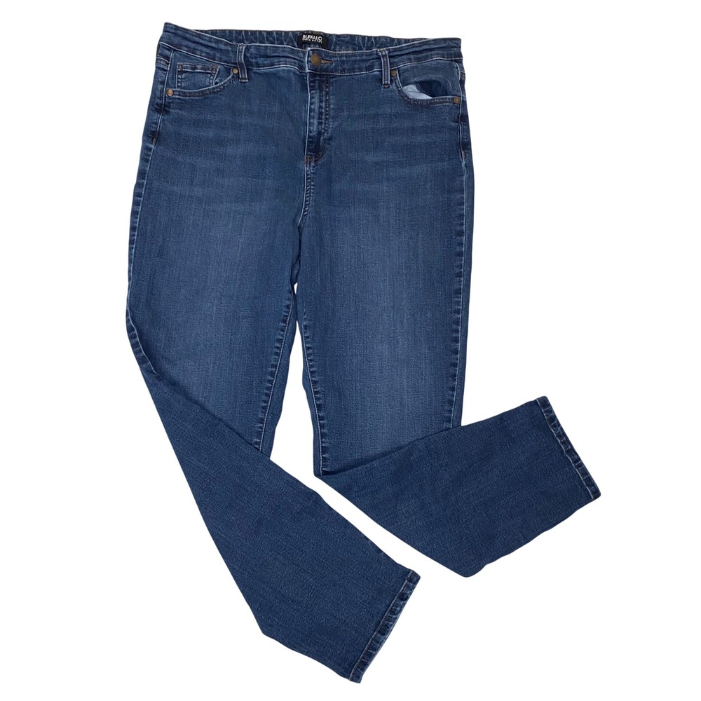 Buffalo David Bitton Mollie High Rise Stretch Skinny‎ Jeans Womens 16 36 Blue